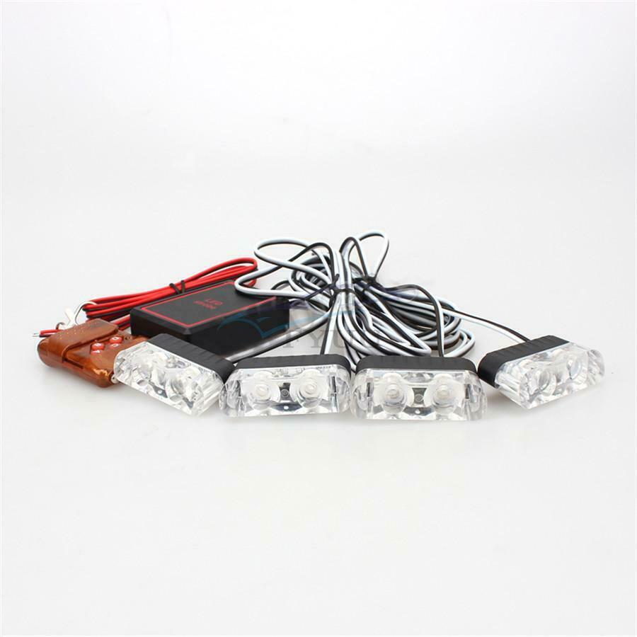 8W Red&Blue Wireless Remote Control Vehicle LED Atmosphere\Warning Strobe Light