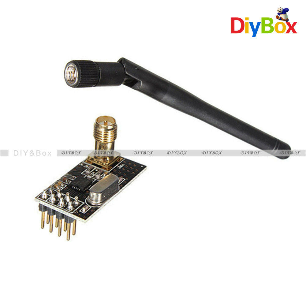 NRF24L01 + Wireless Transceiver Module + SMA Antenna For Arduino 2.4G New D