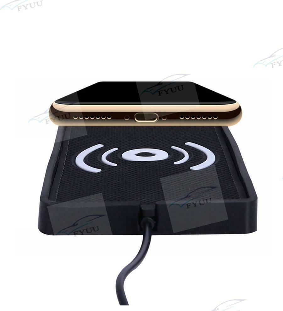 10W Qi Wireless Car Phone Charger Fast Charging pad mat Smartphone Charger Black