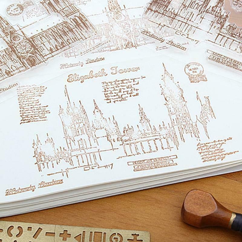 1PC Elizabeth Tower Transparent Silicone Stamp For DIY Scrapbooking Photo Album