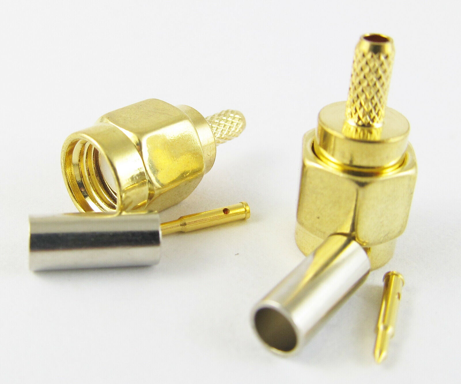 10pcs SMA Male Straight Crimp for RG174 RG179 RG316 RG188 RF Connector