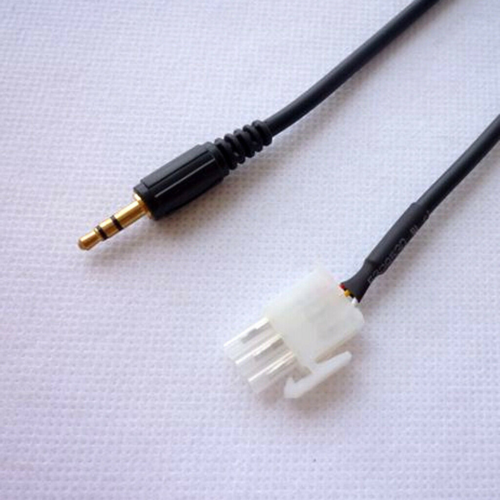 2pcs 1.5 Meter Motorcycle MP3 Player Adapter 3.5mm AUX Cord Cable Male Jack for