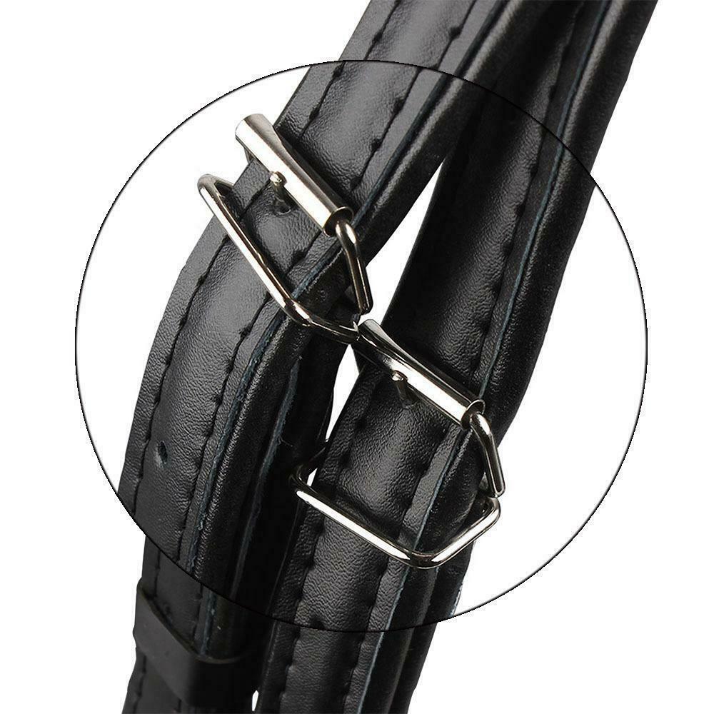 1 Pair Leather Accordion Straps Arm Straps Thickened Belts Parts Black