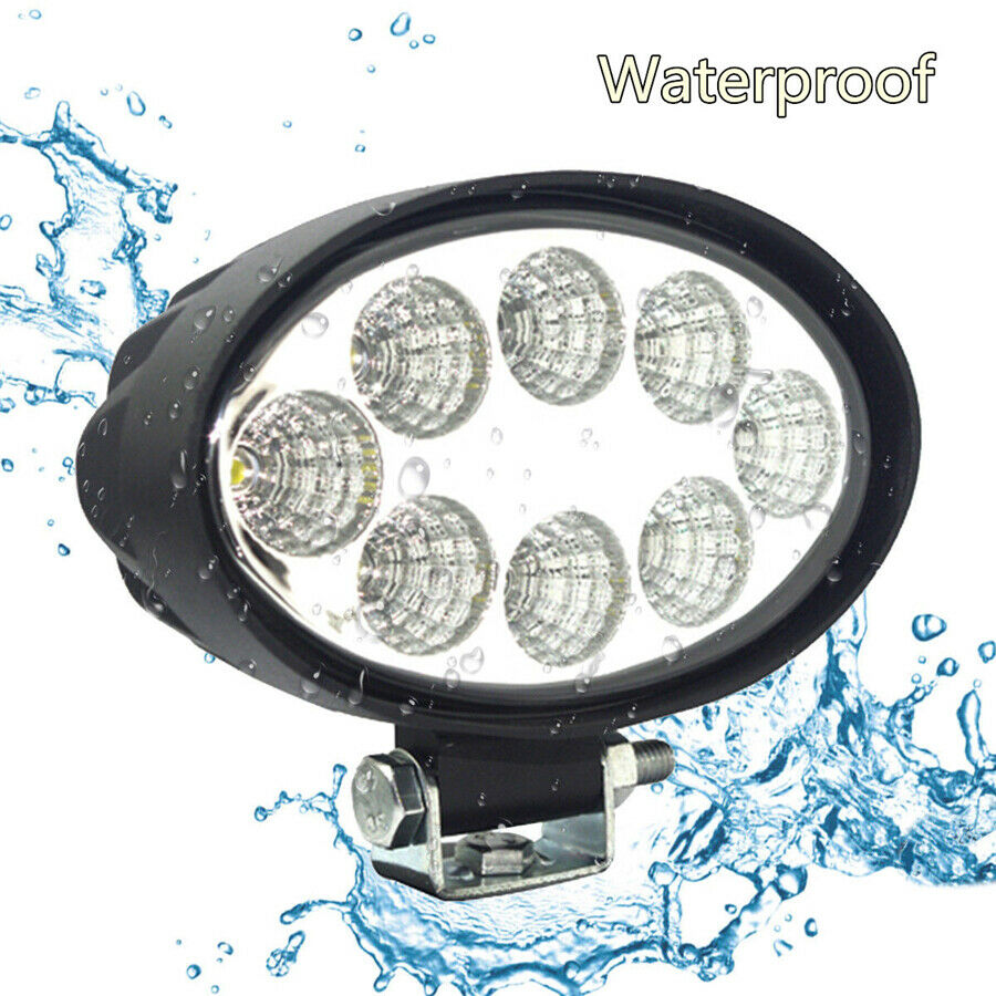 2x Oval LED Flood Driving Light Work Light 6000K IP 67 2000LM for SUV Car Truck