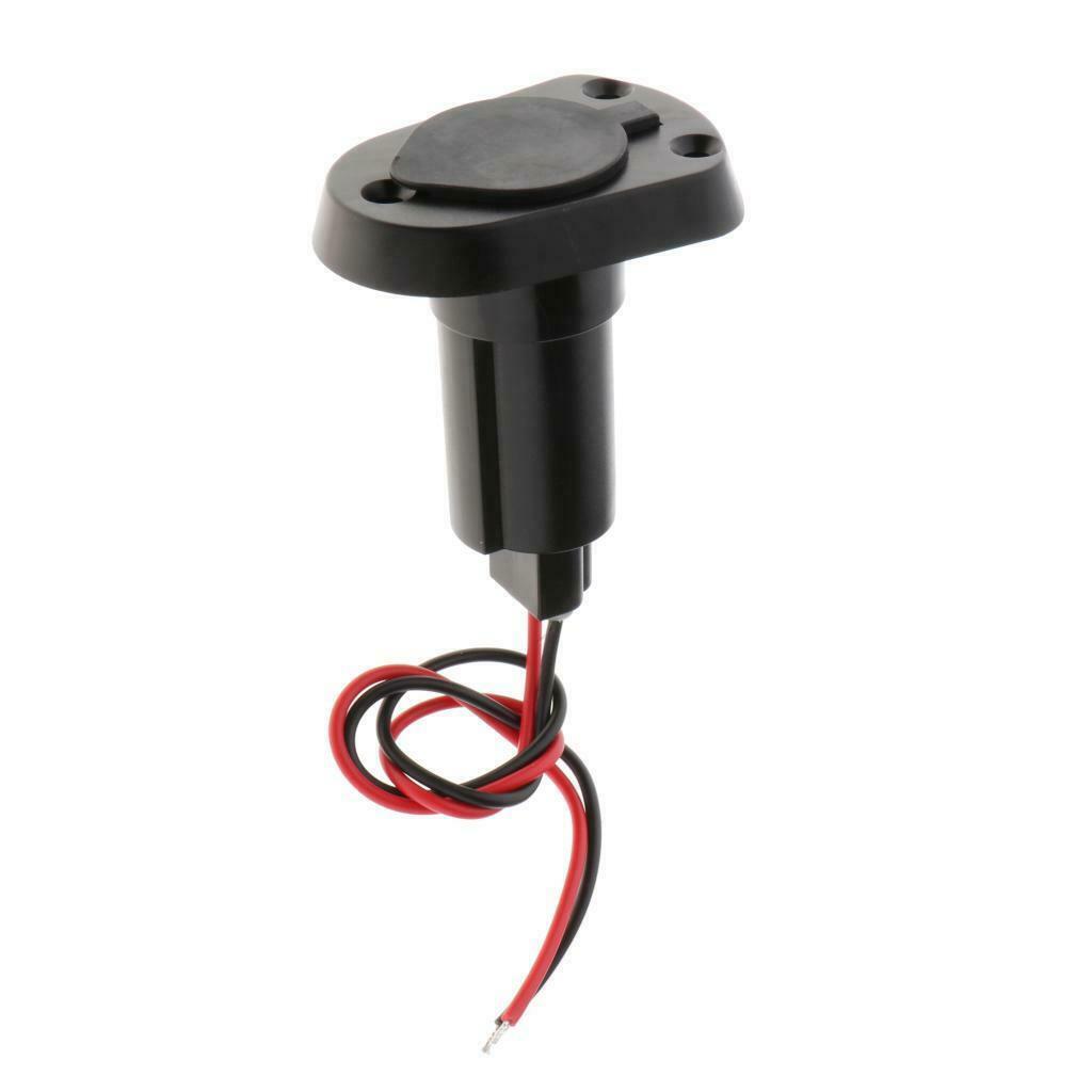 Marine Boat 2-Prong Stern Light Top Socket Plug-in Base Round  Cover