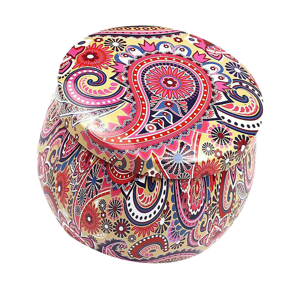 3xTinplate Box Cookies Candy Storage Jar for Christmas Wrapping Gifts Autumn
