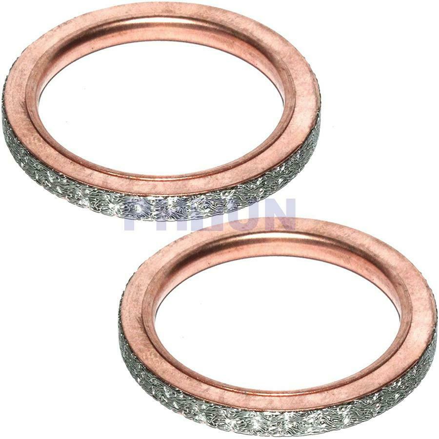 3PCS Exhaust Muffler Pipe Gaskets For Yamaha Rhino 660 YXR660F 4X4 2004-2007