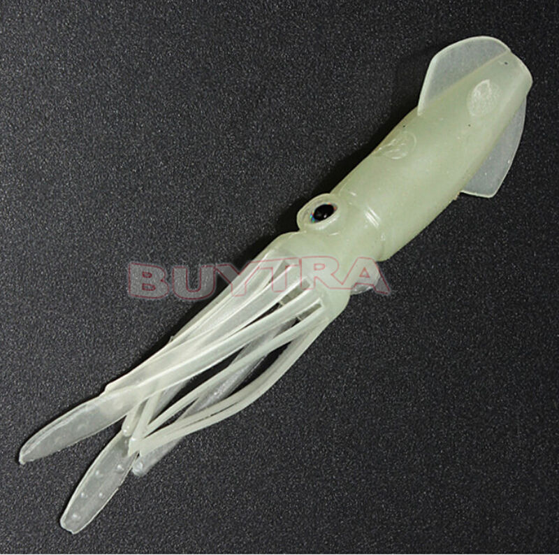 1x Sniper Glow Soft Plastic Squid Skirt Fishing Lure Gree.l8