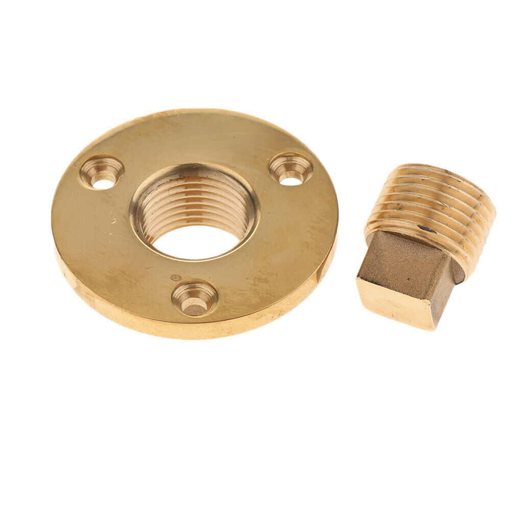 Boat Garboard Drain Plug 1/2''NPT Threads Yacht Hardware Fittings Replacement