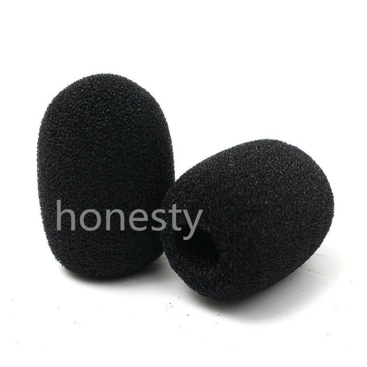 20PCS Microphone Headset Grill Windscreen Sponge Foam Black Mic Cover