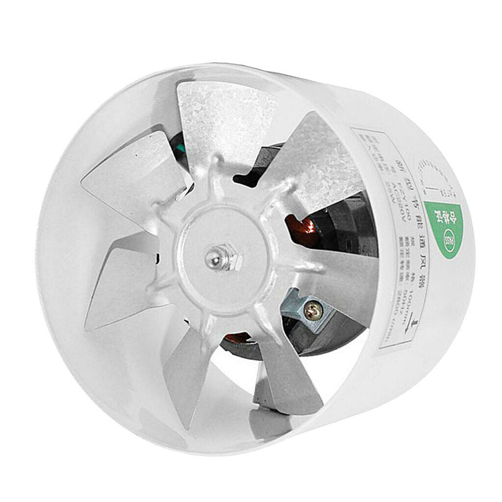Quiet 4 inch Inline Duct Booster Fan Air Intake Blower Ventilation Exhaust Vent,
