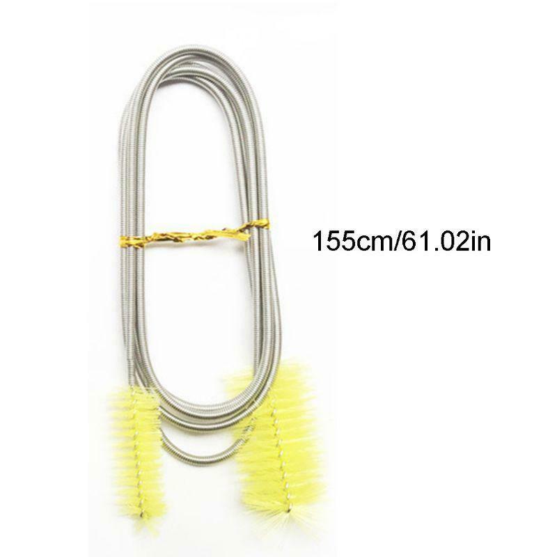 Aquarium Stainless Steel Flexible Cleaning Brush Double Ended Hose Pipe Cleaner