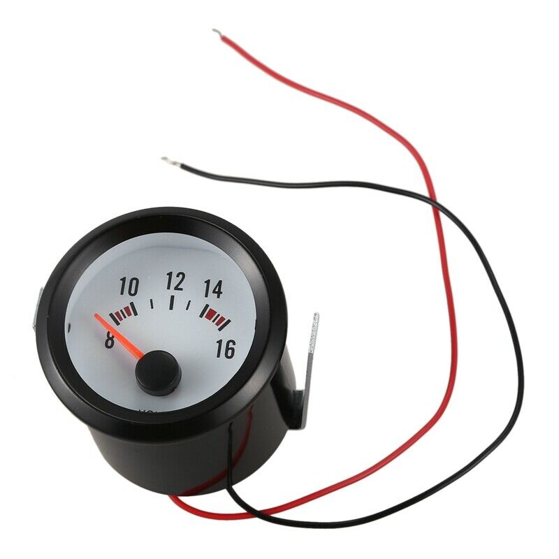 2" 52mm Car Dial Auto Meter 8-16V Voltmenter Pointer Voltage Volt Gauge Blue LI2