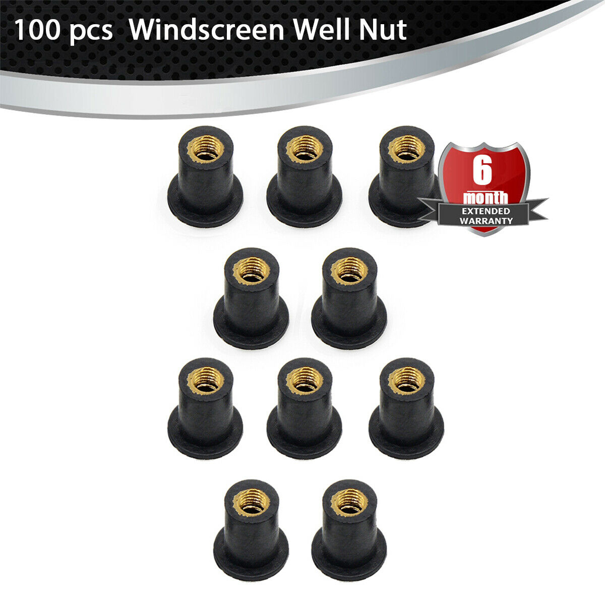 M5 x 0.8mm 100 pcs Windscreen Windshield Bolts Screws Kit  For Motorcycle  ATV