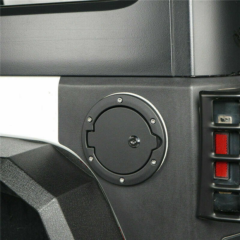 For  Wrangler JK 07-18 Car Gas Gasoline Tank Cap Cover with Lock Aluminum LockO7