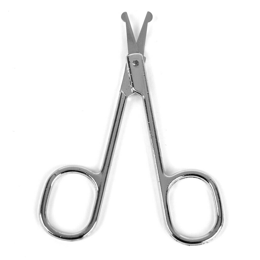Round Tips Mustache Nose Hair Remover Scissor Trimmer