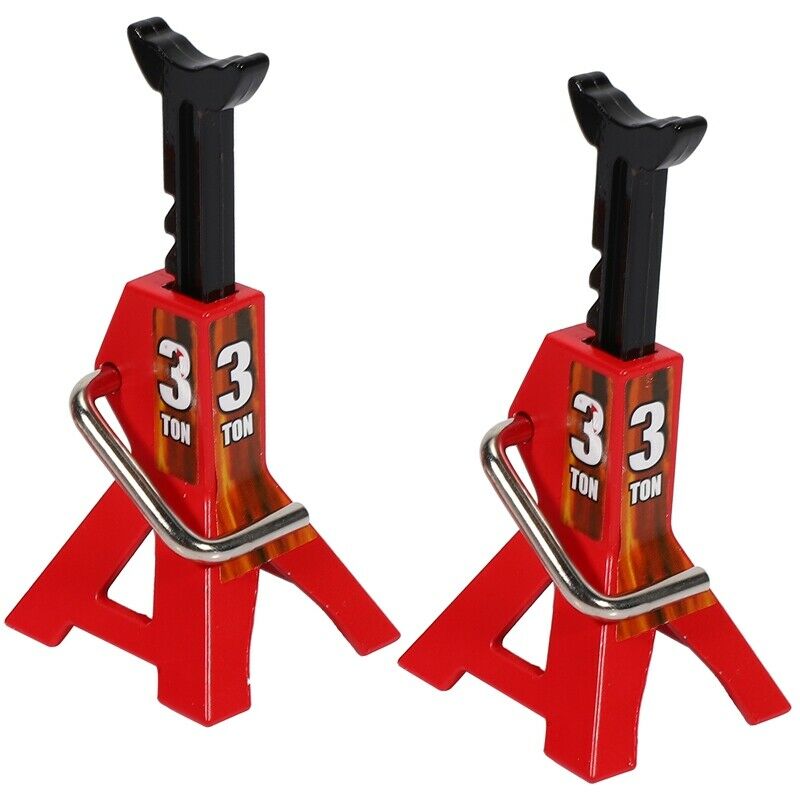 2PCS Metal 3 Ton Simulated Jack Height Adjustable Repair Bracket Scene Tool LiJ3