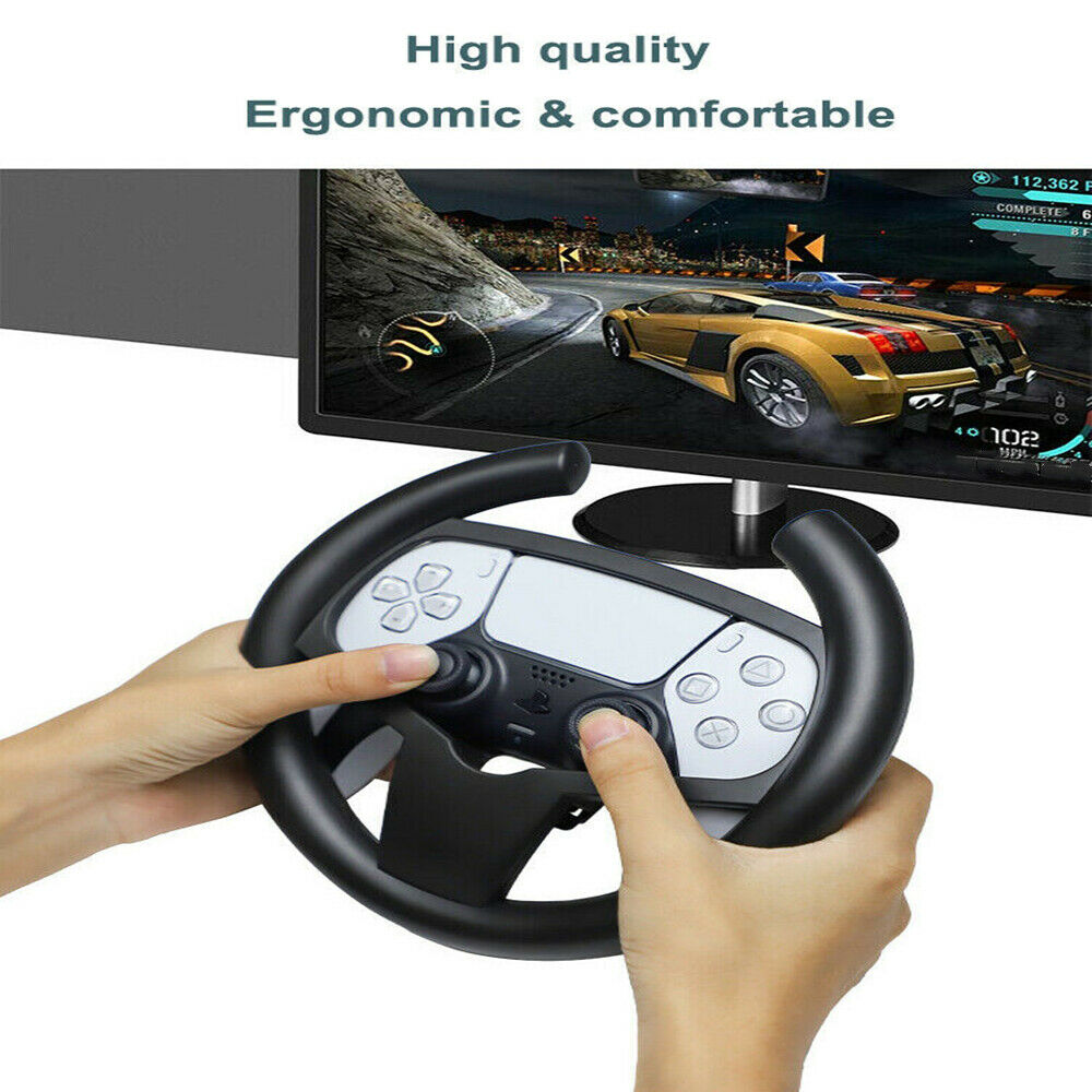 For PS5 Racing Games Controller Gamepad Steering Wheel Handle for Playstation5