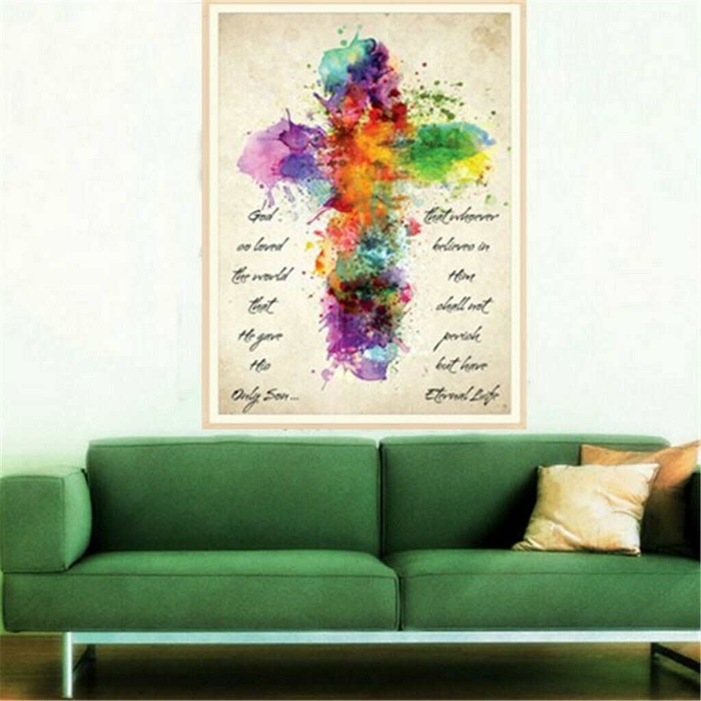 DIY 5D Diamond Painting Fantastic Picture for Home Wall Deocr Cross