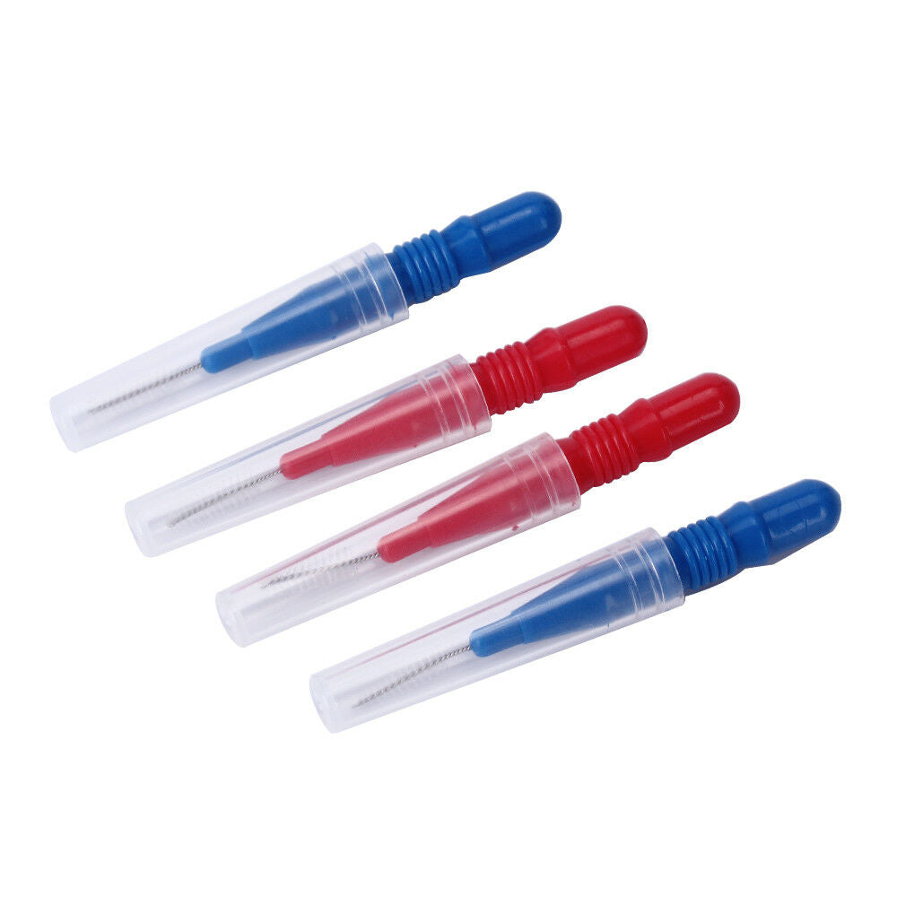 50PCS Dental Interdental Brush Floss Sticks Tooth Floss Head Toothpick Cleaning