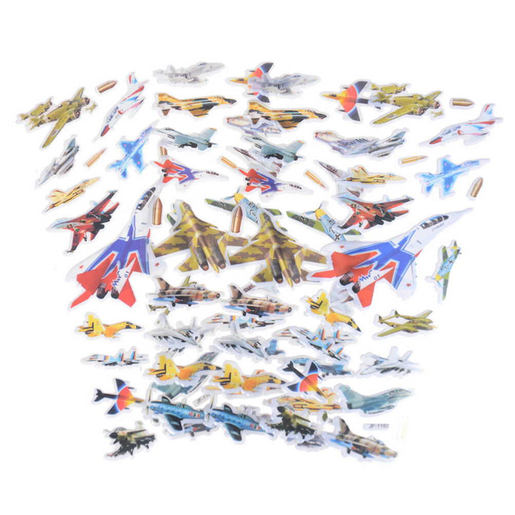 6Sheets Creative Airplane Flying Scrapbooking Bubble Stickers Reward Kids .l8