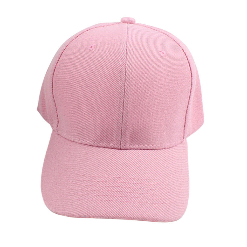 Fashion Curved Baseball Cap Casual Golf Peaked Sun Hat Trucker Hat Pink