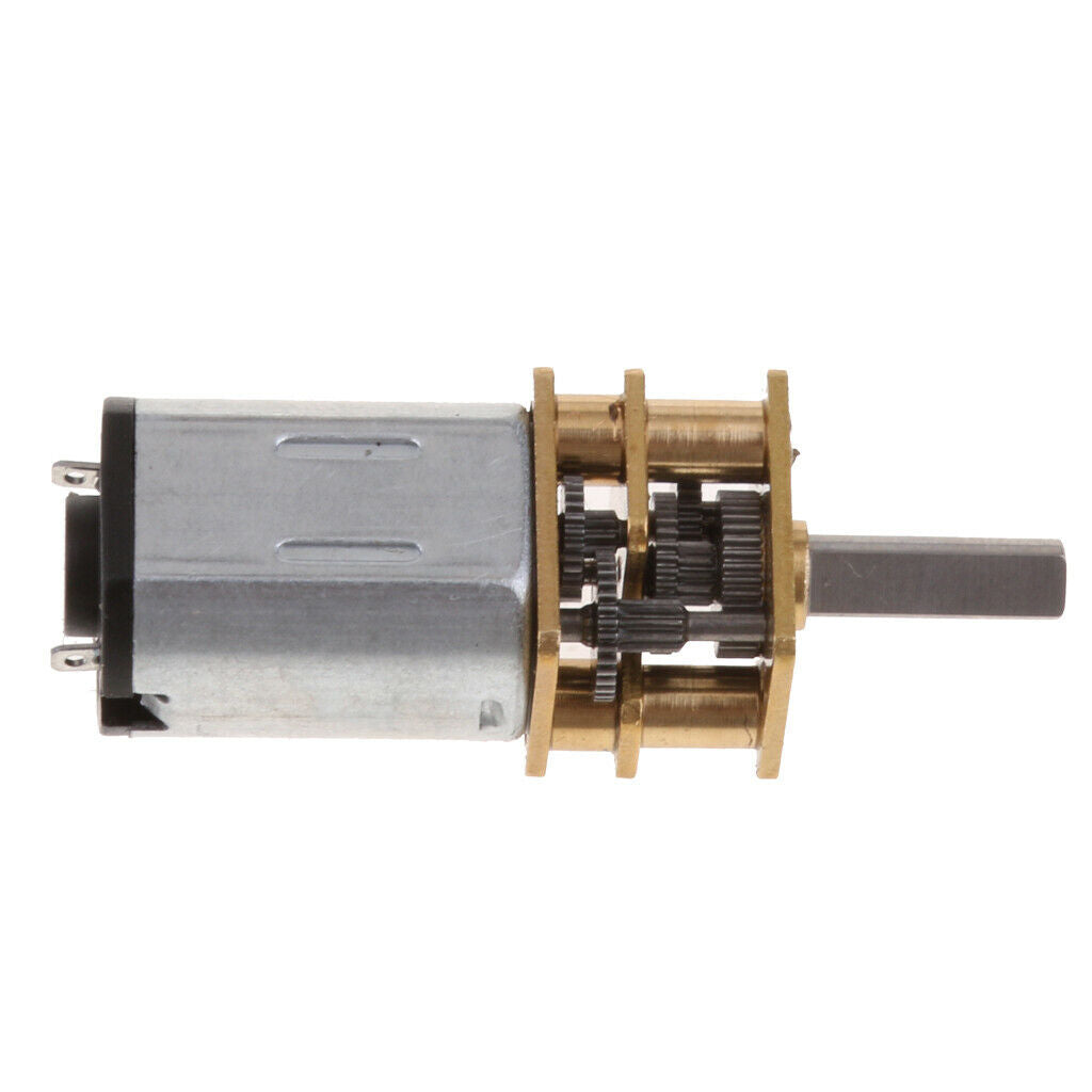 2Pc DC 6V High Torque Gear Motor Mini Electrical Speed Reduction Motor 39rpm