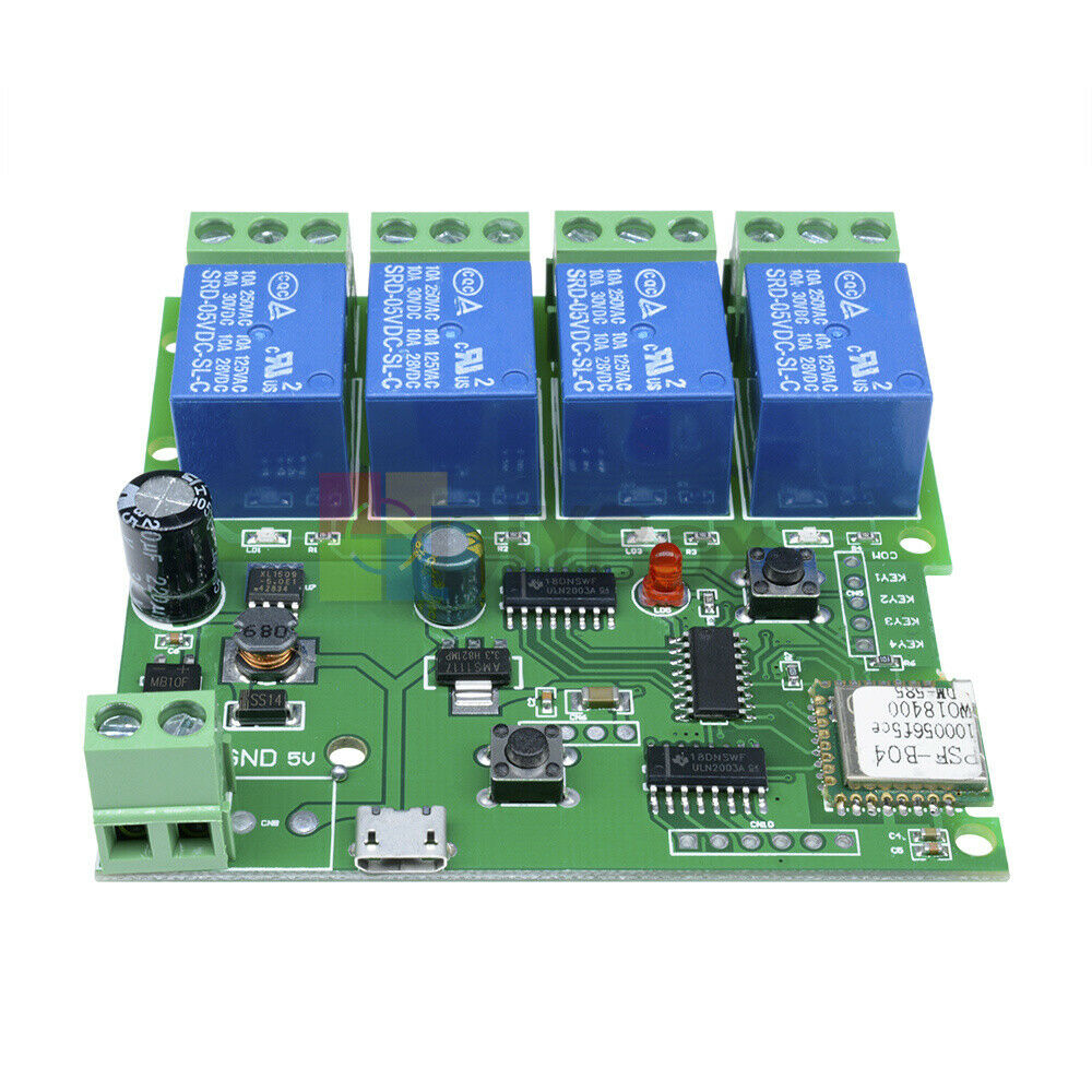 DC 5-32V 4 Channel WiFi Delay Relay Switch For IOS APP Remote Control Smart Home