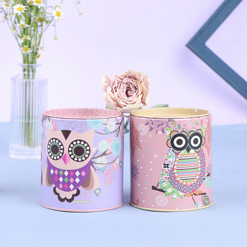 1pc Personalise Piggy Bank Series Tin Plate Money Saving Coin Jewelry Storag Tt