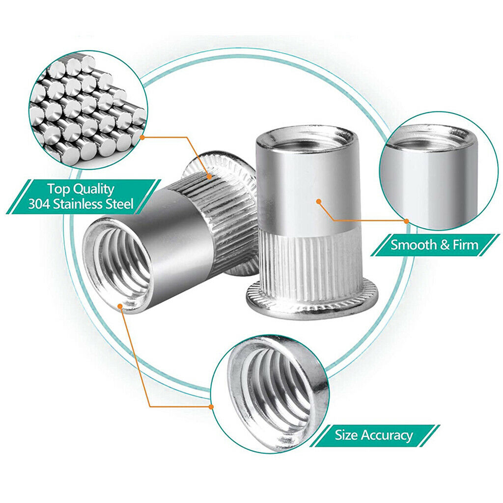 Multi-functional Rivet Nut Insert Assortment Kit Durable Easy to Install