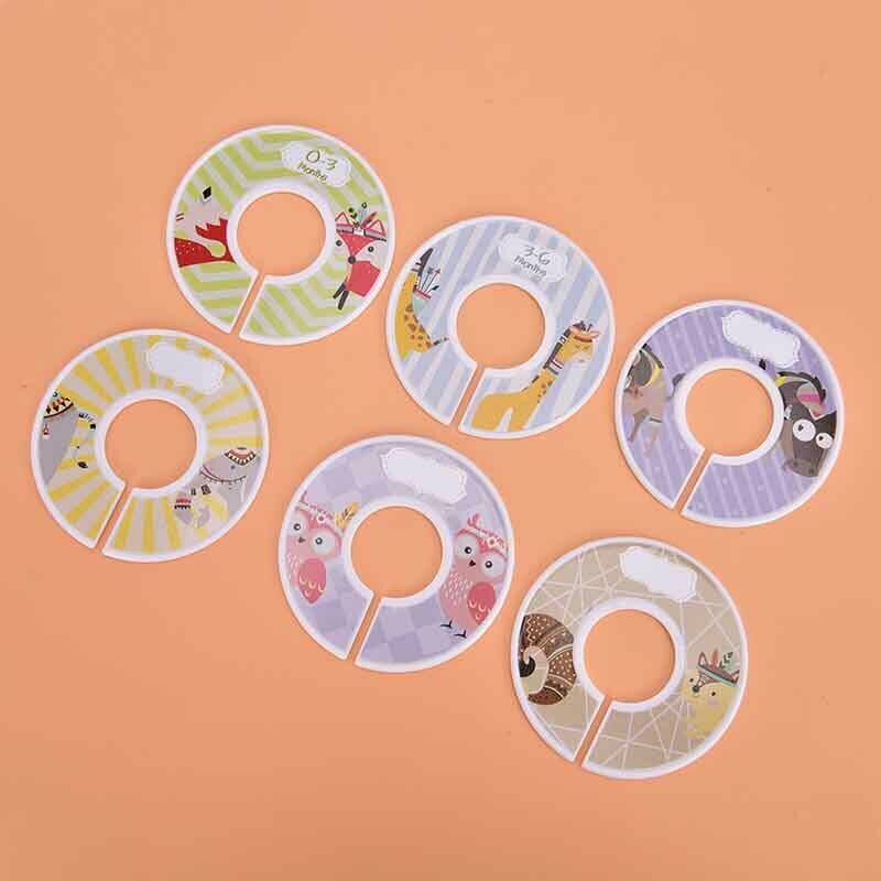 12pcs Clothes Size Dividers Round Plastic Clothing Hanger Circle Hangers Clos Rf