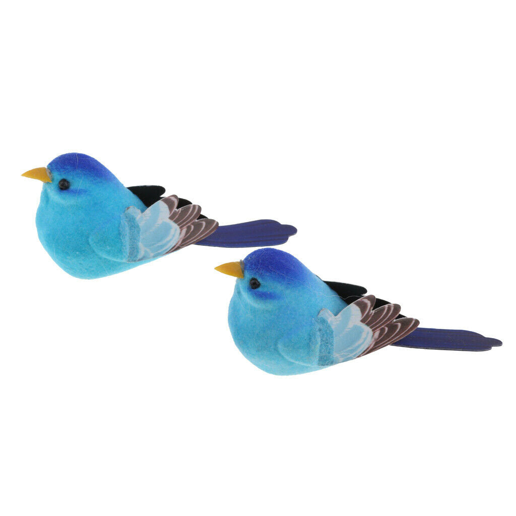 20Pcs Lifelike Artificial Feathered Foam Birds, DIY Crafts Ornament, for Home