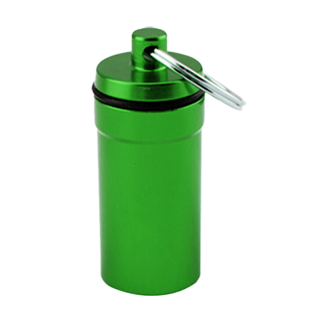 5Pcs Portable Waterproof Pill Box Bottle Holder for Outdoor Travel Camping