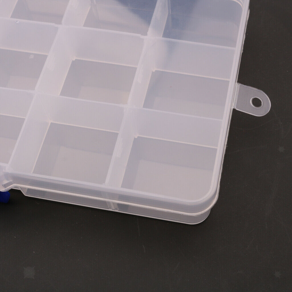 Guitar Picks Collection Kit Holds Guitar Picks Clear Case with 15 Grids
