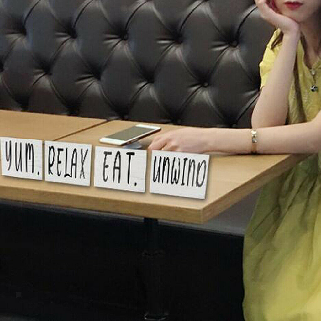 Wood Tiered Tray Relax Yum Eat Letter Signs Rustic Bathroom Wall Decorative
