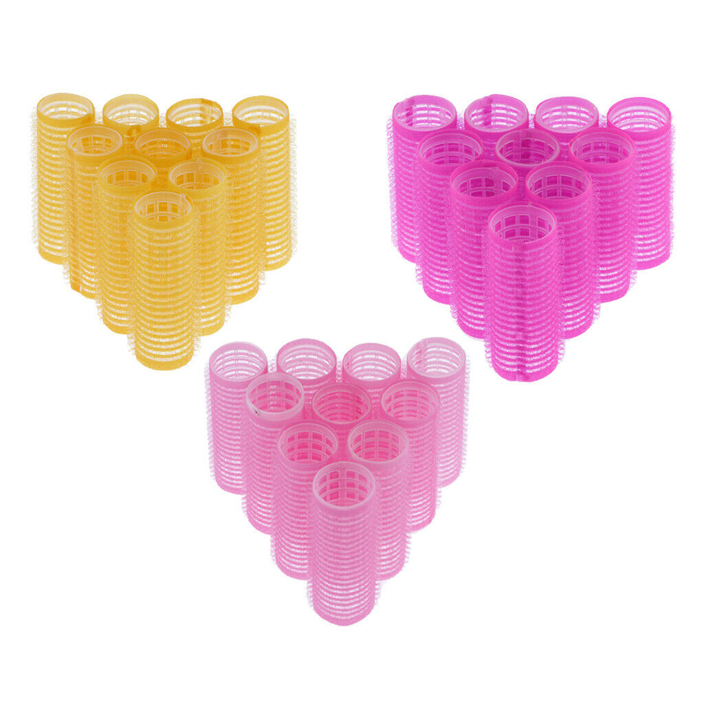 30Pcs Hair Roller Curling Curls Sticky Styling Curlers for Women Girls