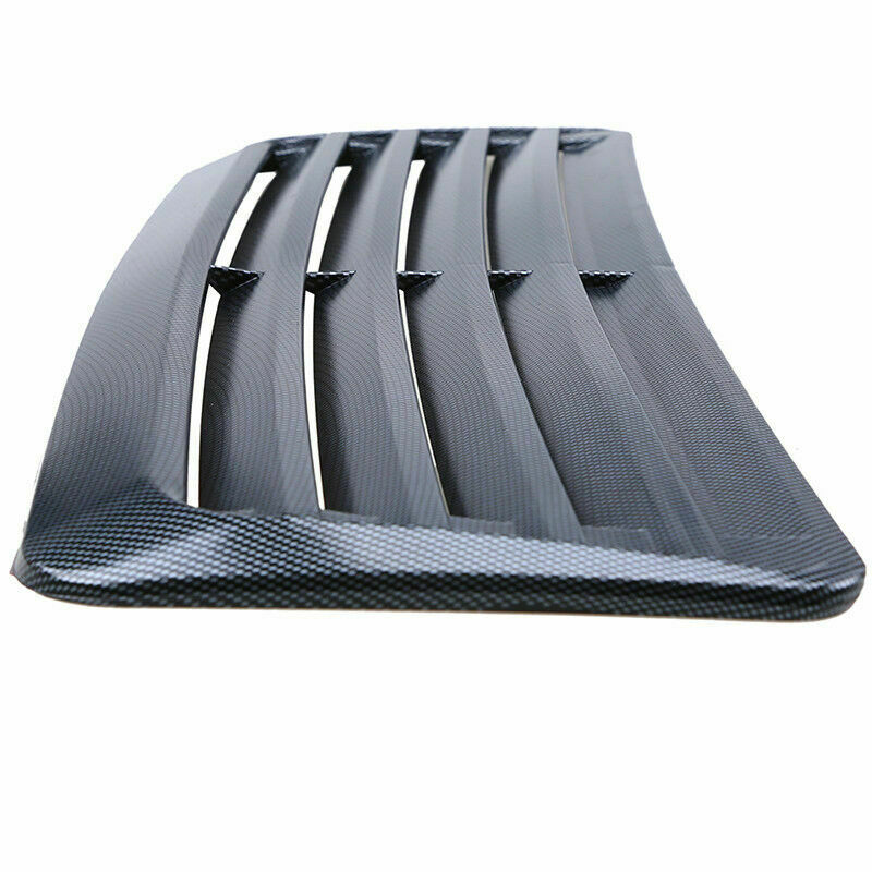 Air Vent Flow Intake Grill Front Hood Scoop Vent Bonnet Cover Carbon Fiber Style