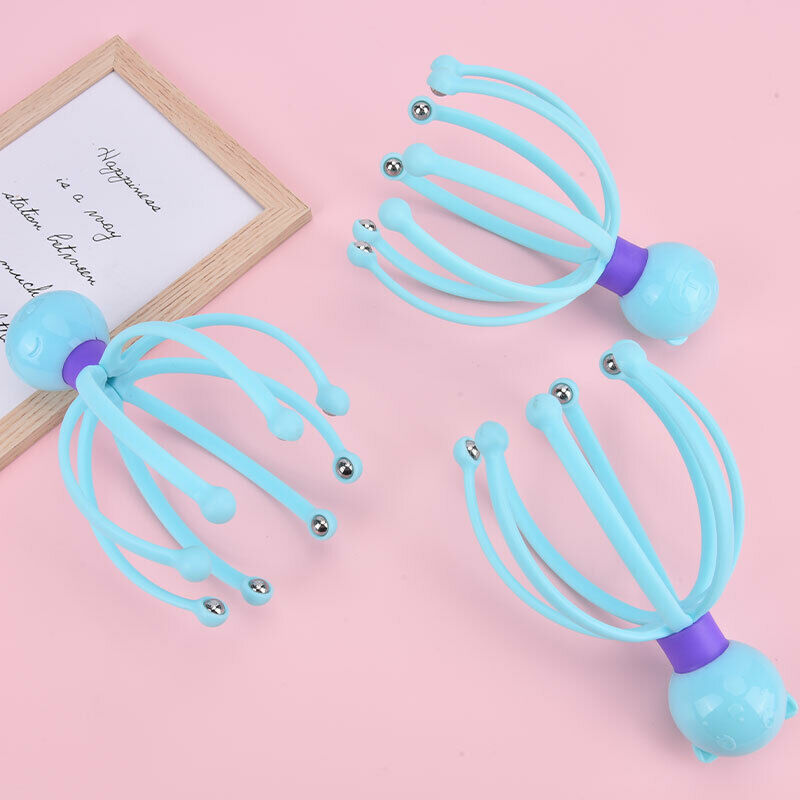 1PC Claw Massager Octopus Head Scalp Neck Stress Release Relief Head C XC