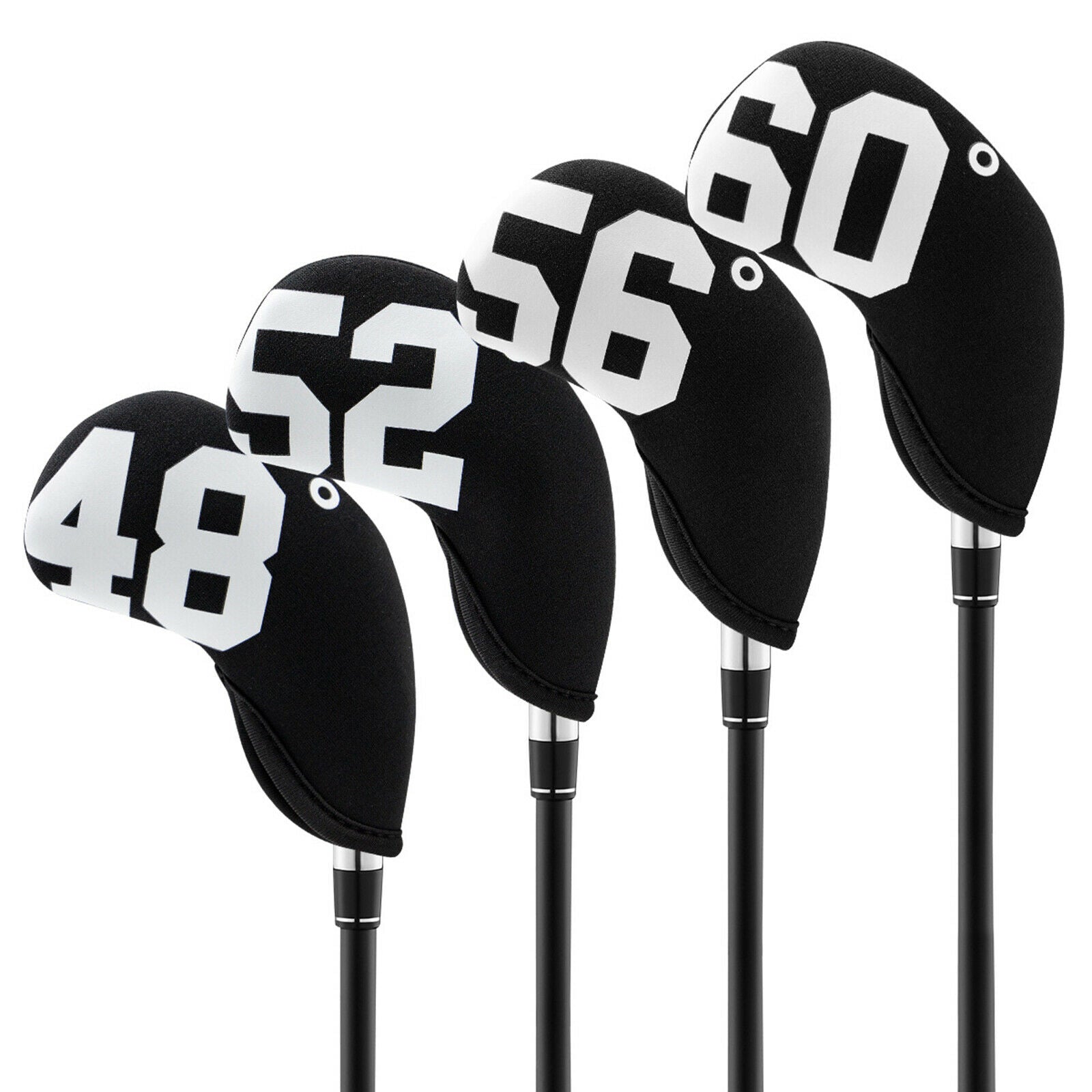 4x Golf Iron Headcover Wedges Protector Transport Anti-Scratch Wrap Guards