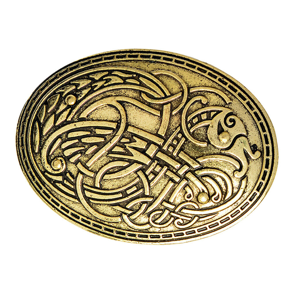 4x Ethnic Viking Brooch Buckle Sweden Scandinavian Celtic Totem Sweater Pins