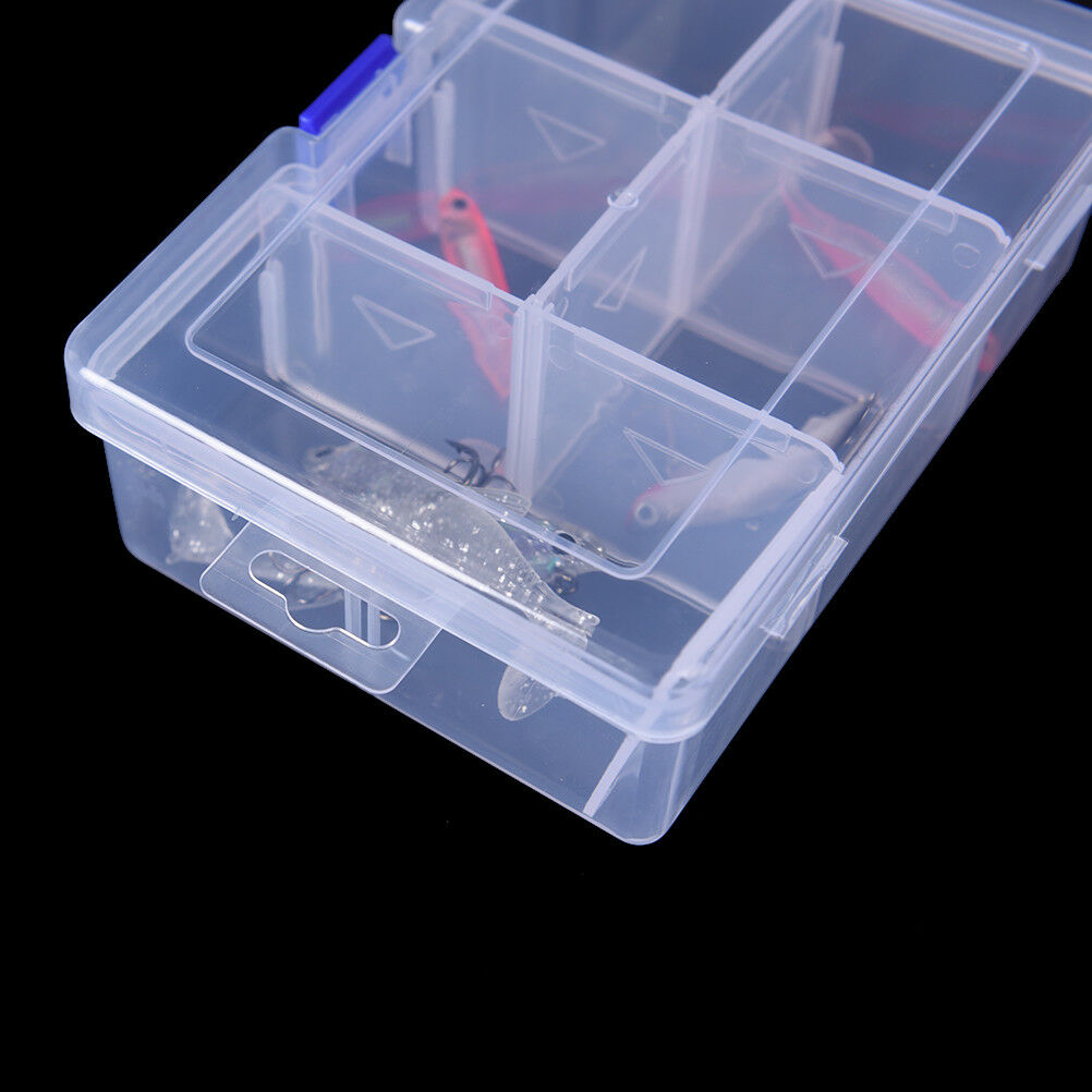 Big 6 compartments fishing lure tackle hook bait storage box container cas.l8