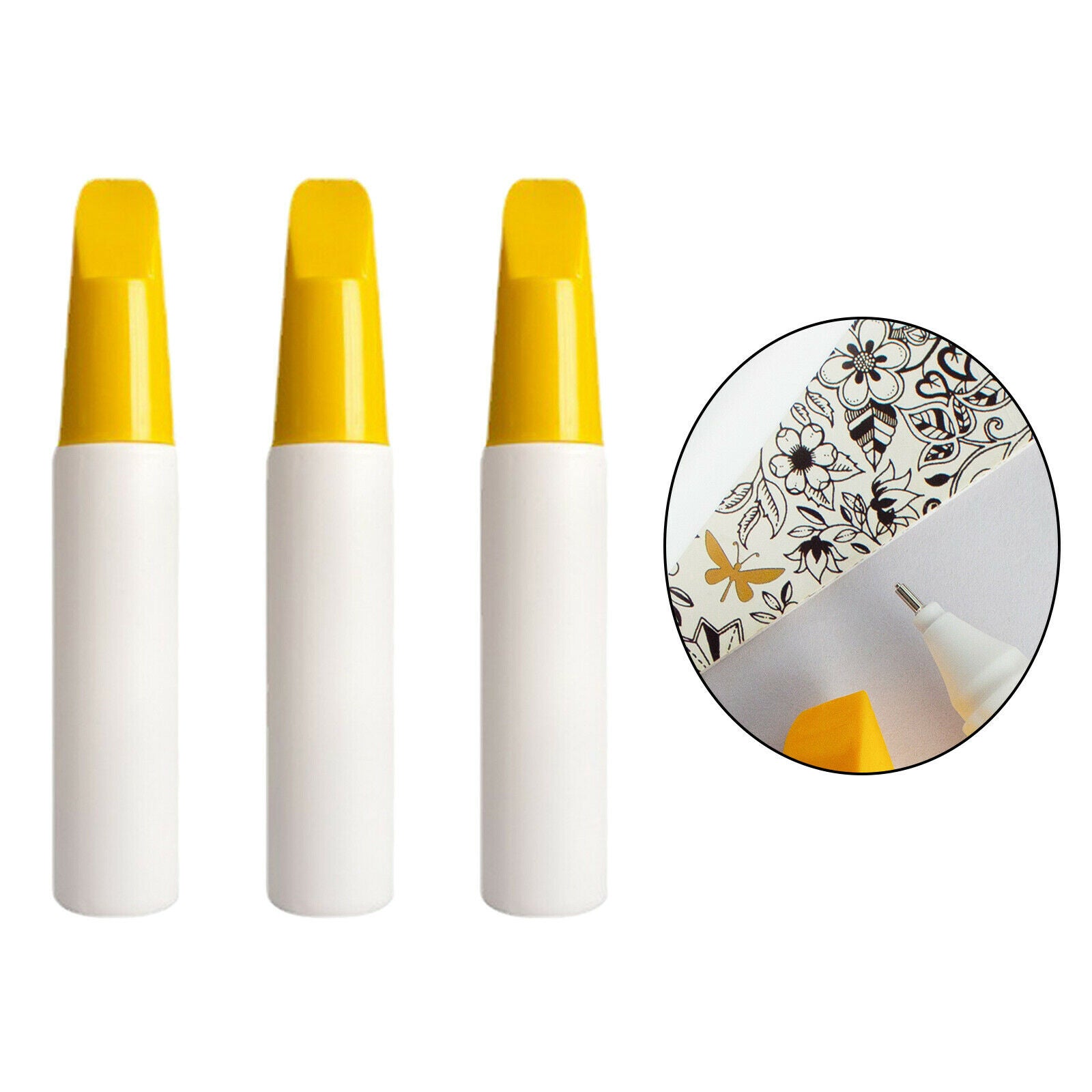 3 Pcs Refill Empty Bottle Paint Pen Drawing Markers Car Remover Accessories