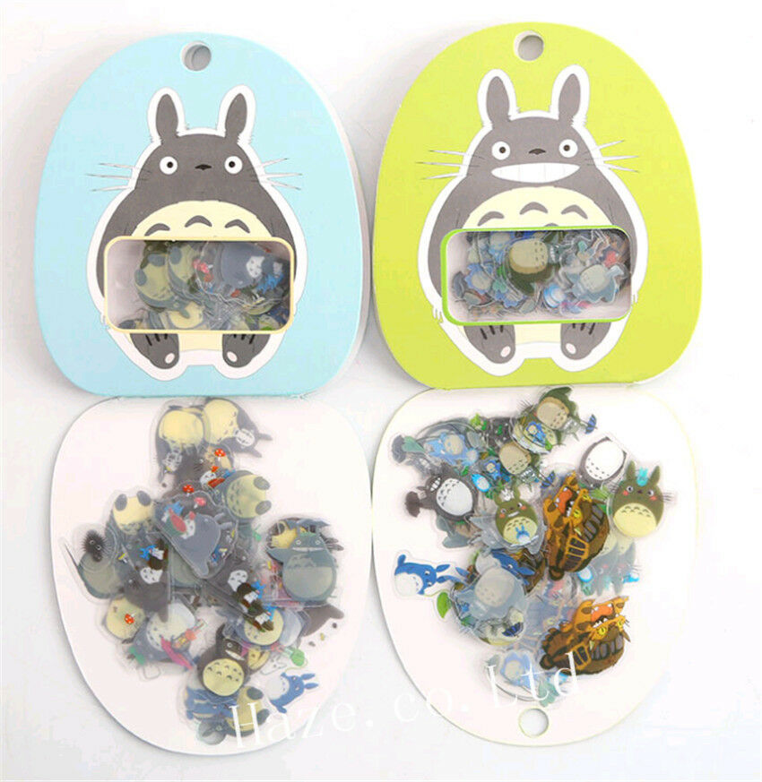 60pc/Lot Ghibli Anime My Neighbour Totoro Scrapbook Diary Decor Stickers Toys