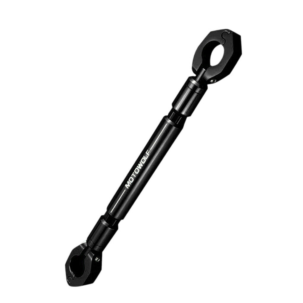 22mm Motorcycle Adjustable Handlebar Cross Bar Steering Lever Bar Black