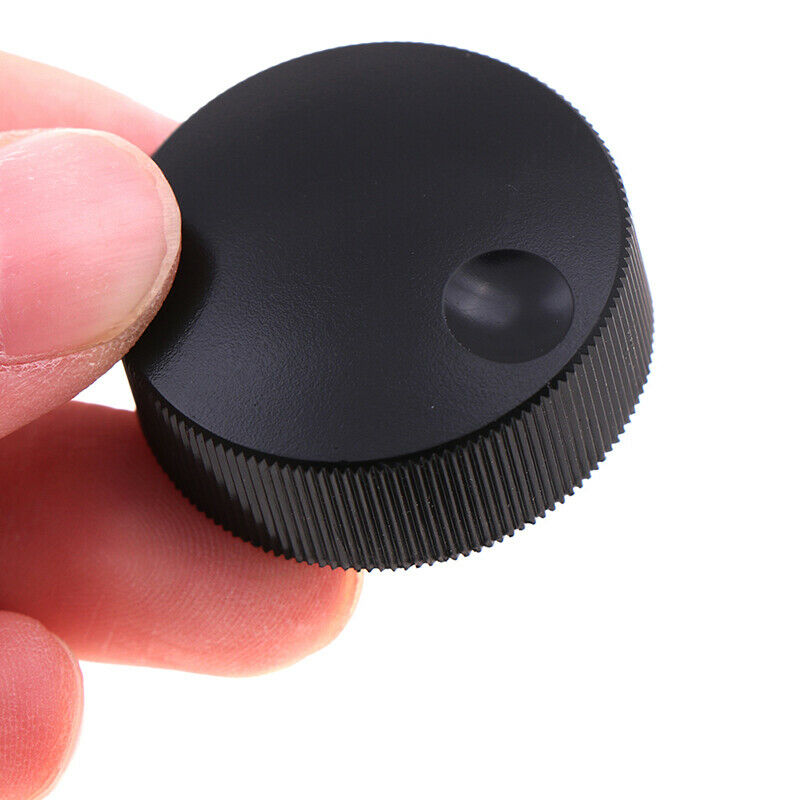 32.5x13mm Volume Control Black Plastic Knob for 6mm Potentiometer NL