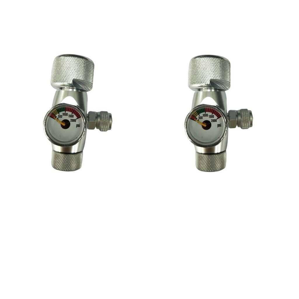 2pc CO2 Regulator Easy Use Decompression Gauge Bubble Counter for Fish Tank