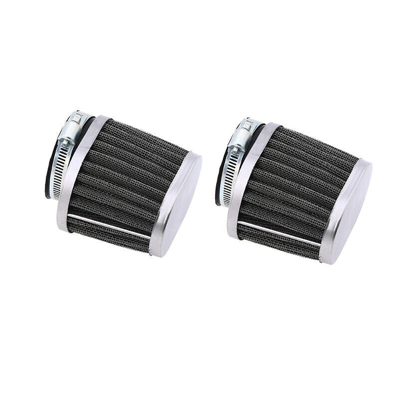 2PCS 50mm Motorcycle Air Filter Engine Cleaner Inlet Adjustable Pod Connector