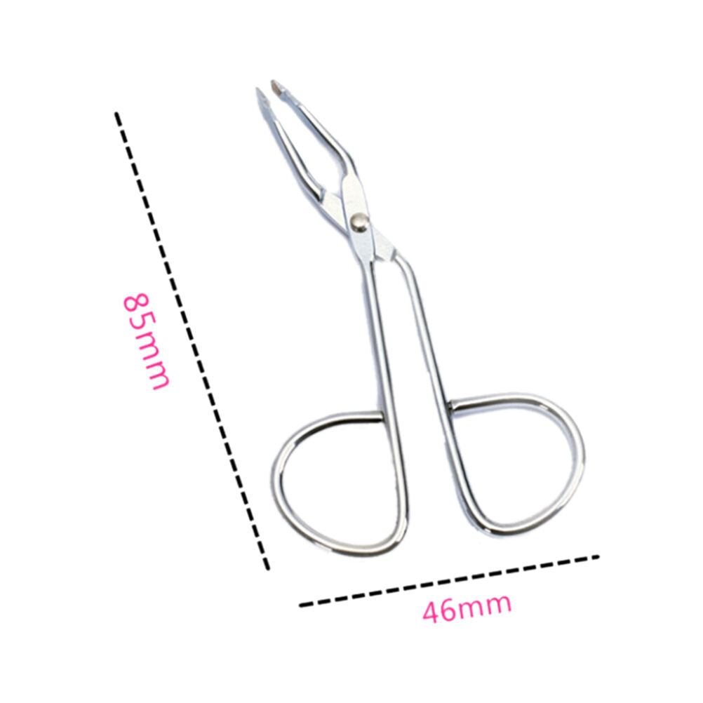 New Scissors Flat Tip Eyebrow Tweezers Clamp Clipper Stainless Removal Too.l8