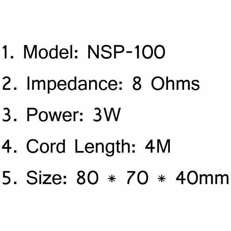 5x Mini Size Na NSP-100 External Speaker For Yaesu Kenwood Icom CB Radio CN