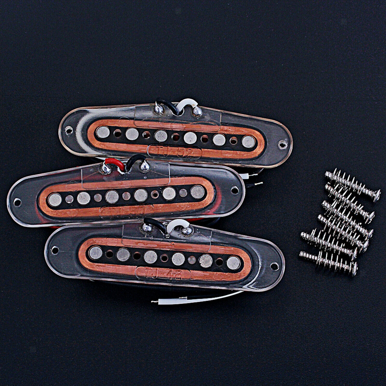 3pcs Electric Guitar Single Coil Pickup Set Middle/ Neck/ Bridge Alnico V for ST